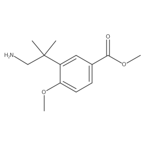 Methyl 3-(1-amino-2-methylpropan-2-yl)-4-methoxybenzoate Structure
