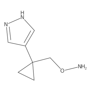 O-{[1-(1H-pyrazol-4-yl)cyclopropyl]methyl}hydroxylamine结构式