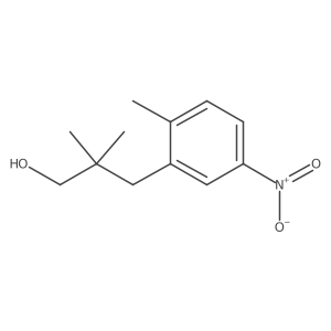 2,2-Dimethyl-3-(2-methyl-5-nitrophenyl)propan-1-ol Structure