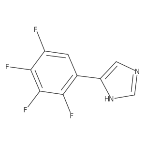 4-(2,3,4,5-tetrafluorophenyl)-1H-imidazole结构式