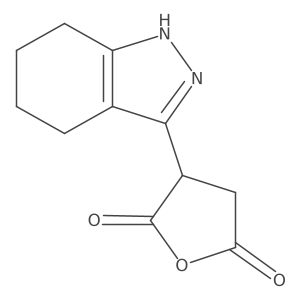 3-(4,5,6,7-tetrahydro-1H-indazol-3-yl)oxolane-2,5-dione结构式