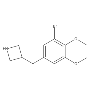 3-[(3-Bromo-4,5-dimethoxyphenyl)methyl]azetidine Structure