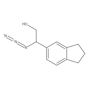 2-azido-2-(2,3-dihydro-1H-inden-5-yl)ethan-1-ol Structure