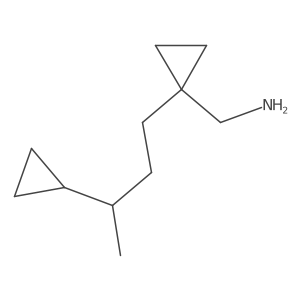 [1-(3-Cyclopropylbutyl)cyclopropyl]methanamine结构式