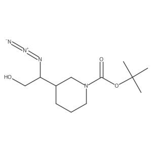 Tert-butyl 3-(1-azido-2-hydroxyethyl)piperidine-1-carboxylate结构式