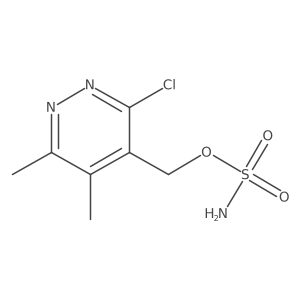 (3-Chloro-5,6-dimethylpyridazin-4-yl)methyl sulfamate结构式