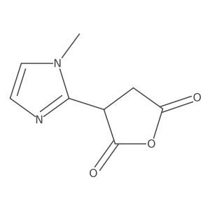 3-(1-methyl-1H-imidazol-2-yl)oxolane-2,5-dione结构式