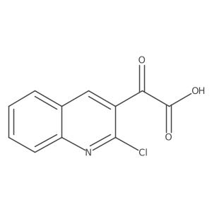 2-(2-Chloroquinolin-3-yl)-2-oxoacetic acid Structure
