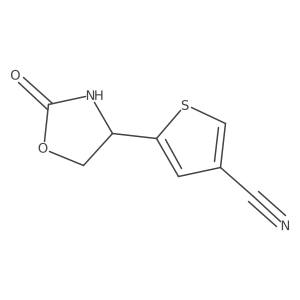 5-(2-Oxo-1,3-oxazolidin-4-yl)thiophene-3-carbonitrile结构式