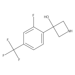 3-[2-Fluoro-4-(trifluoromethyl)phenyl]azetidin-3-ol Structure