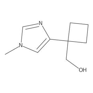 [1-(1-methyl-1H-imidazol-4-yl)cyclobutyl]methanol Structure
