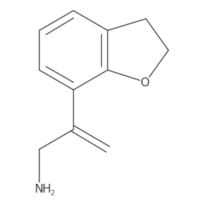 2-(2,3-Dihydro-1-benzofuran-7-yl)prop-2-en-1-amine Structure