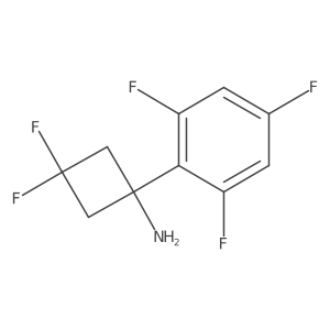 3,3-Difluoro-1-(2,4,6-trifluorophenyl)cyclobutan-1-amine Structure