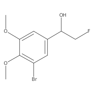 1-(3-Bromo-4,5-dimethoxyphenyl)-2-fluoroethan-1-ol Structure