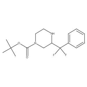 Tert-butyl 3-[difluoro(phenyl)methyl]piperazine-1-carboxylate Structure