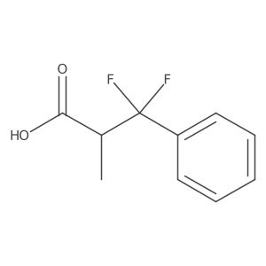 (2S)-3,3-Difluoro-2-methyl-3-phenylpropanoic acid结构式