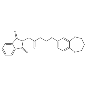 1,3-dioxo-2,3-dihydro-1H-isoindol-2-yl 3-(3,4-dihydro-2H-1,5-benzodioxepin-7-ylsulfanyl)propanoate Structure