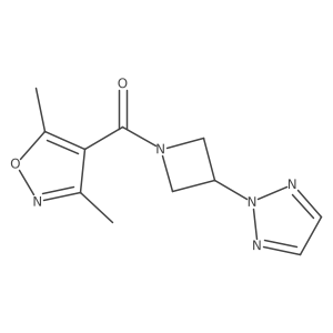 (3-(2H-1,2,3-triazol-2-yl)azetidin-1-yl)(3,5-dimethylisoxazol-4-yl)methanone结构式