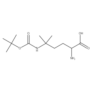 (S)-2-Amino-5-((tert-butoxycarbonyl)amino)-5-methylhexanoic acid Structure