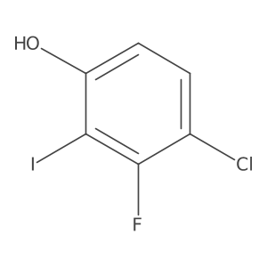 4-Chloro-3-fluoro-2-iodophenol Structure