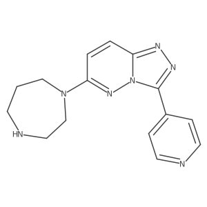 1-[3-(Pyridin-4-yl)-[1,2,4]triazolo[4,3-b]pyridazin-6-yl]-1,4-diazepane Structure