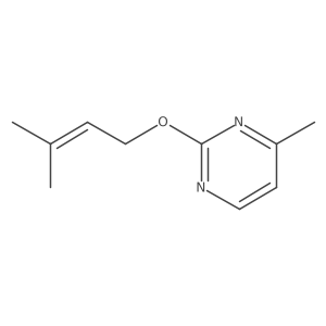 4-Methyl-2-(3-methylbut-2-enoxy)pyrimidine Structure