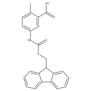6-({[(9H-fluoren-9-yl)methoxy]carbonyl}amino)-3-methylpyridine-2-carboxylic acid Structure