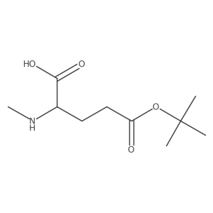 (2R)-5-(tert-butoxy)-2-(methylamino)-5-oxopentanoic acid结构式