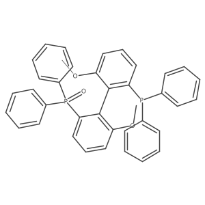 (2'-(Diphenylphosphanyl)-6,6'-dimethoxy-[1,1'-biphenyl]-2-yl)diphenylphosphine oxide Structure
