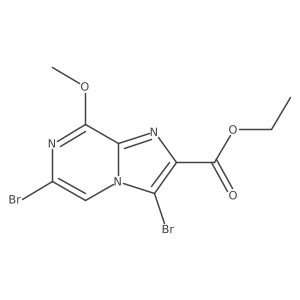 Ethyl 3,6-dibromo-8-methoxyimidazo[1,2-a]pyrazine-2-carboxylate Structure