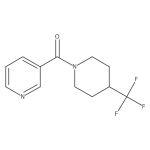 3-[4-(Trifluoromethyl)piperidine-1-carbonyl]pyridine Structure