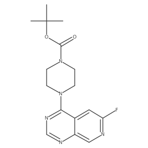 4-(6-Fluoro-4-pyrido[3,4-d]pyrimidinyl)-1-piperazinecarboxylic acid tert-butyl ester Structure