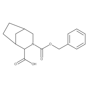 3-[(Benzyloxy)carbonyl]-3-azabicyclo[3.2.1]octane-2-carboxylic acid结构式