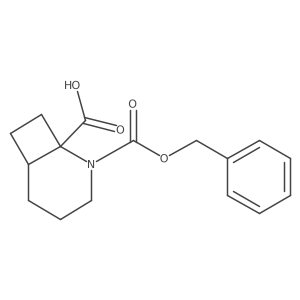 rac-(1R,6S)-2-[(benzyloxy)carbonyl]-2-azabicyclo[4.2.0]octane-1-carboxylic acid Structure