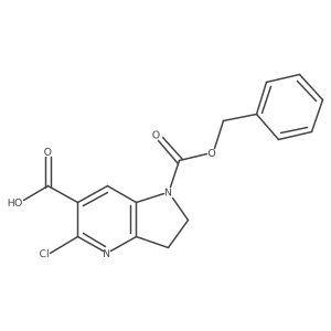 1-[(benzyloxy)carbonyl]-5-chloro-1H,2H,3H-pyrrolo[3,2-b]pyridine-6-carboxylic acid Structure