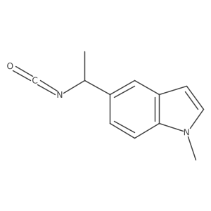 5-(1-isocyanatoethyl)-1-methyl-1H-indole Structure