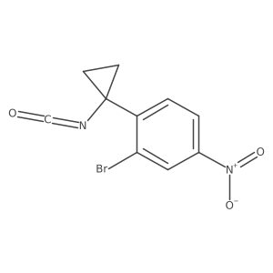 2-Bromo-1-(1-isocyanatocyclopropyl)-4-nitrobenzene Structure