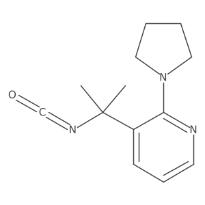 3-(2-Isocyanatopropan-2-yl)-2-(pyrrolidin-1-yl)pyridine结构式