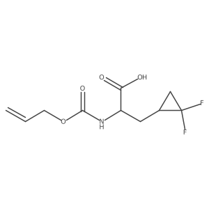 (2S)-2-(allyloxycarbonylamino)-3-(2,2-difluorocyclopropyl)propanoic acid Structure