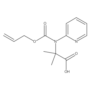 2-Methyl-2-{[(prop-2-en-1-yloxy)carbonyl](pyridin-2-yl)amino}propanoic acid Structure
