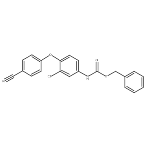 benzyl N-[3-chloro-4-(4-cyanophenoxy)phenyl]carbamate Structure