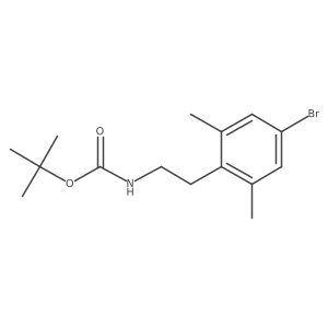tert-butyl N-[2-(4-bromo-2,6-dimethylphenyl)ethyl]carbamate结构式