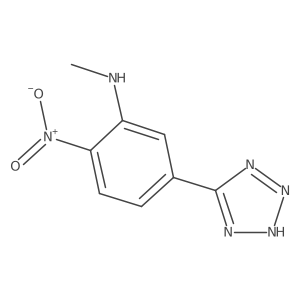N-methyl-2-nitro-5-(1H-1,2,3,4-tetrazol-5-yl)aniline Structure