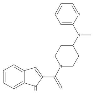 N-[1-(1H-indole-2-carbonyl)piperidin-4-yl]-N-methylpyridin-2-amine Structure