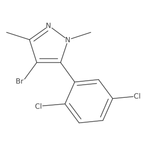 4-bromo-5-(2,5-dichlorophenyl)-1,3-dimethyl-1H-pyrazole Structure