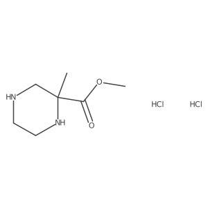 Methyl 2-methylpiperazine-2-carboxylate dihydrochloride结构式
