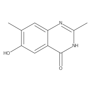 6-Hydroxy-2,7-dimethylquinazolin-4(3H)-one结构式