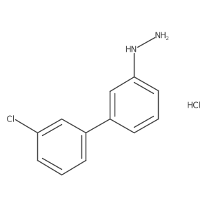 (3'-Chloro-biphenyl-3-yl)-hydrazine hydrochloride Structure