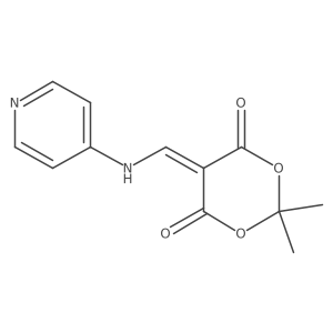 2,2-Dimethyl-5-((pyridin-4-ylamino)methylene)-1,3-dioxane-4,6-dione结构式