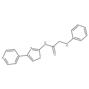 2-Phenylamino-N-(4-pyridin-4-yl-thiazol-2-yl)-acetamide Structure
